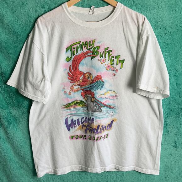 Jimmy Buffett Welcome to Finland Tour 2011 Tee Shirt Unisex XL Pure Cotton - Picture 2 of 12